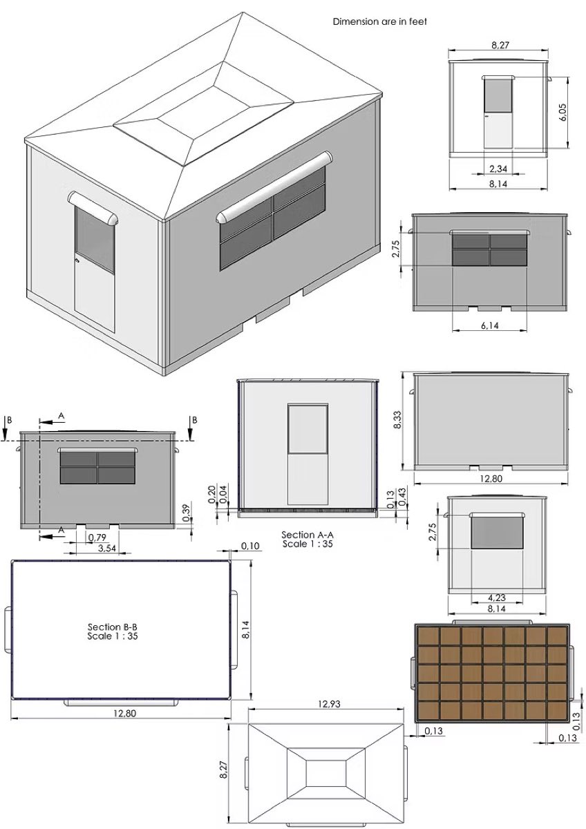 12.8 × 8.1 Guard House