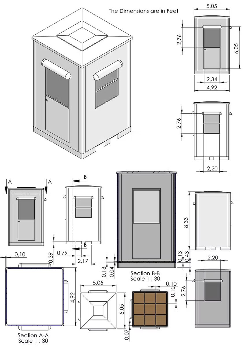 5 × 5 Guard Booth