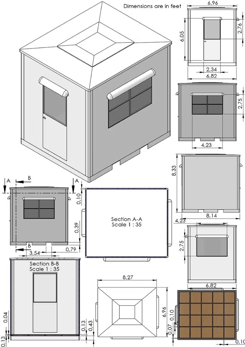 8.1 × 6.8 Modular Shack
